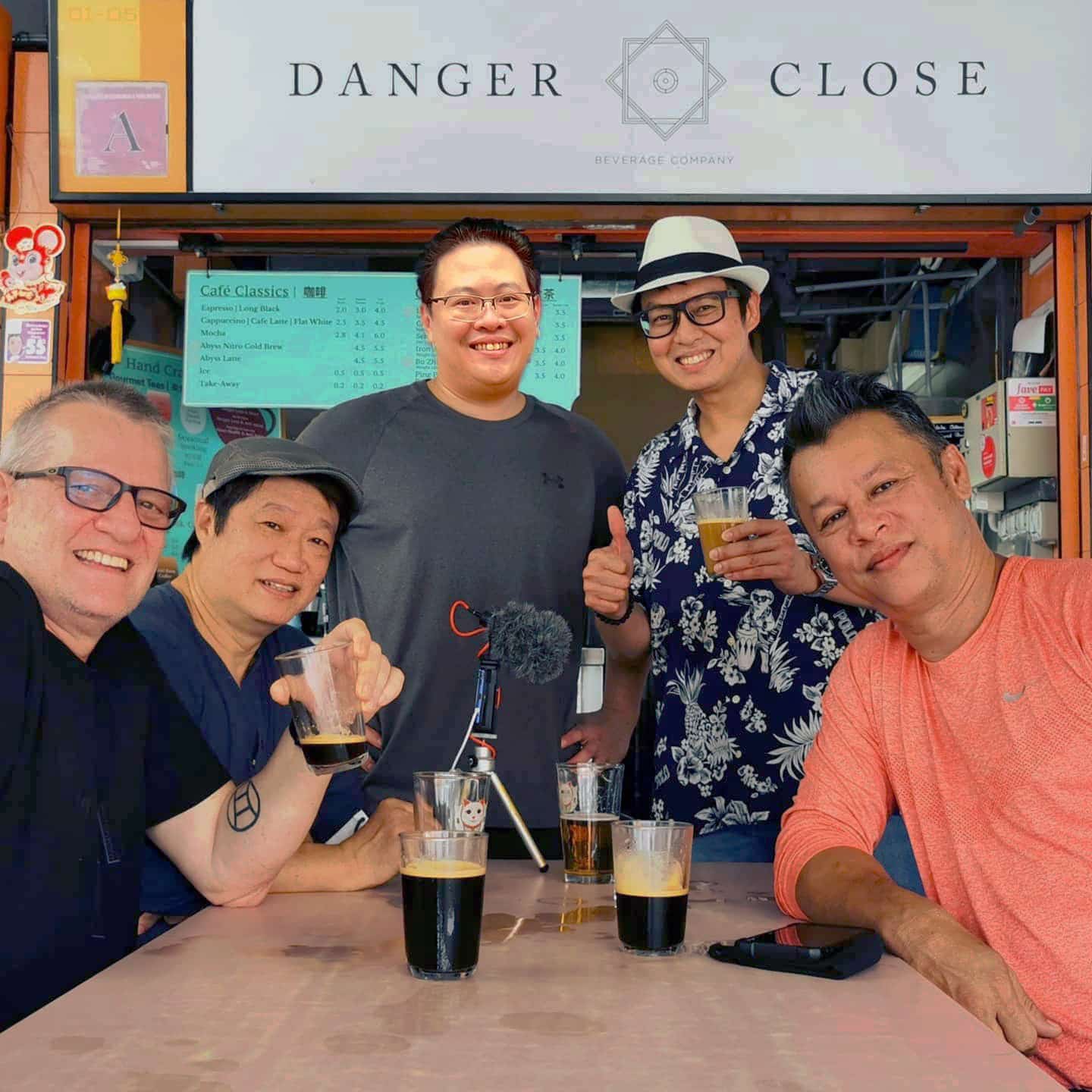 Master Brewer Calvin Ang with Some Well-known Customers